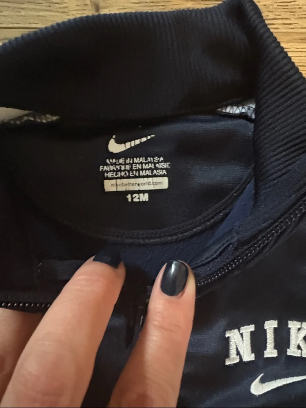 Nike Navy and White Kids Track Jacket & Pants Set - Picture 4 of 5